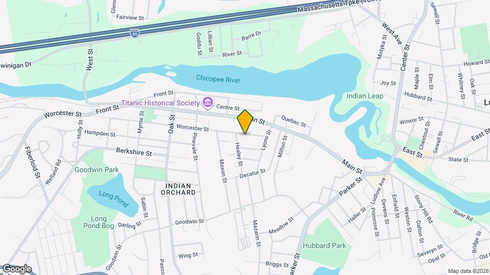 1397 Worcester St Map and Location Details