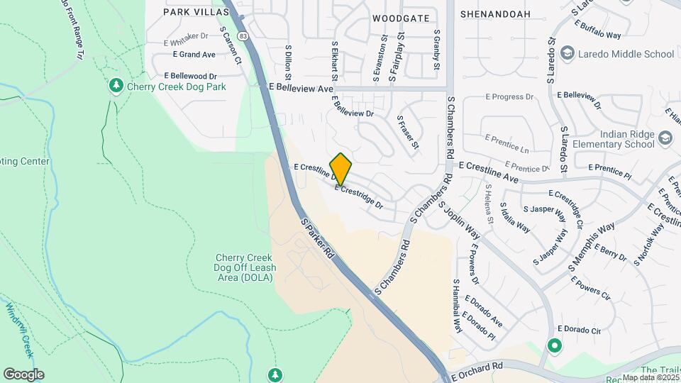14754 E Crestridge Dr Map and Location Details