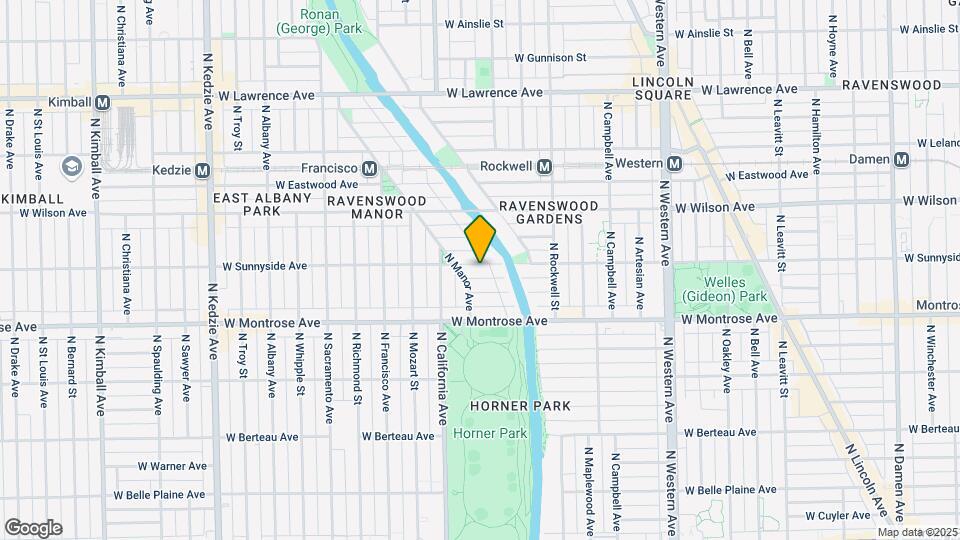 2725 W Sunnyside Ave Map and Location Details