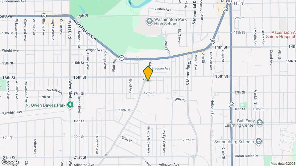 1616 Morton Ave Map and Location Details