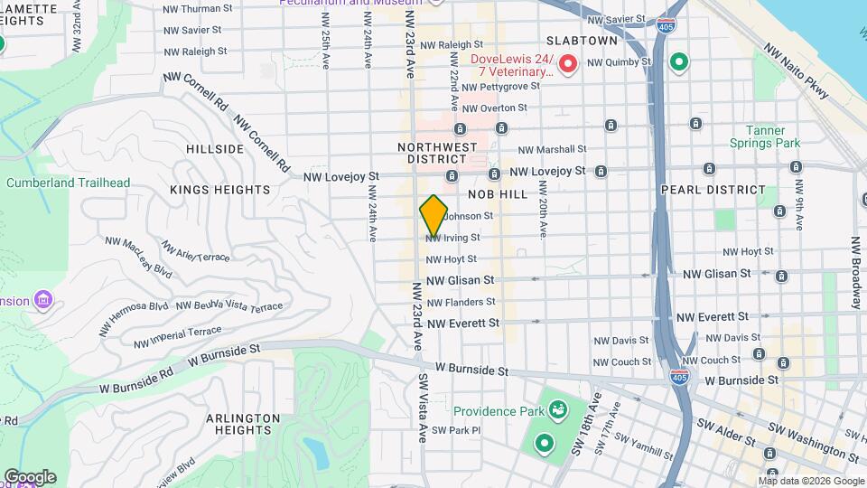 2254 NW Irving St Map and Location Details