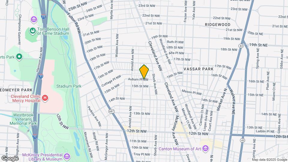 1016 Auburn Pl NW Map and Location Details