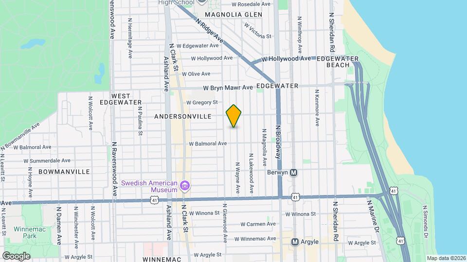 5424 N Wayne Ave, Unit Garden Map and Location Details