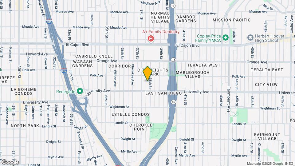 4050 38th St Map and Location Details