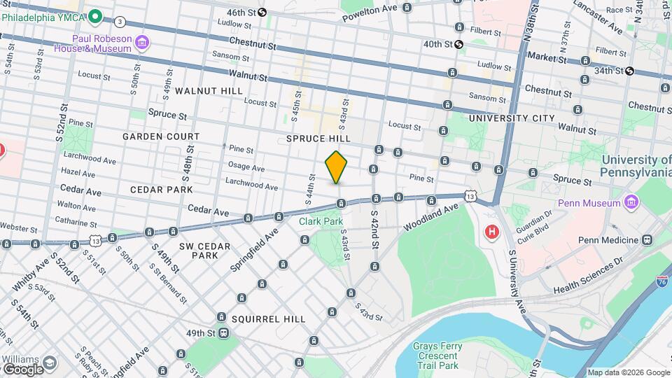 440 S 43rd St Map and Location Details