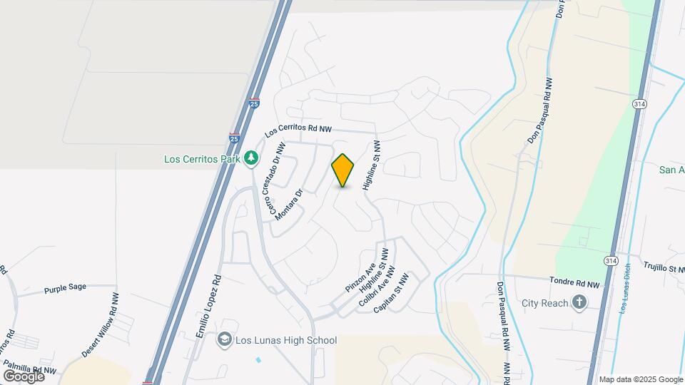 1741 Valle Vista Rd NW Map and Location Details