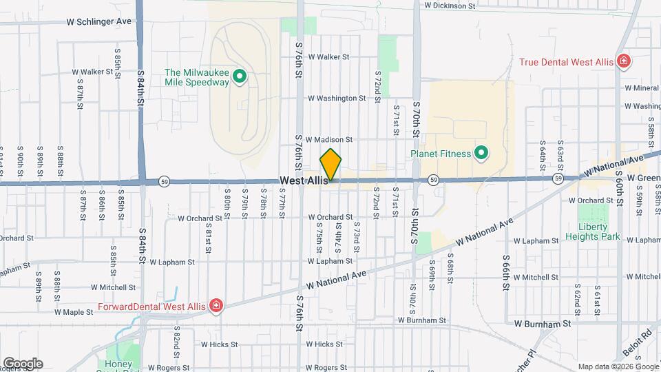 7425 W Greenfield Ave, Unit #1 Map and Location Details