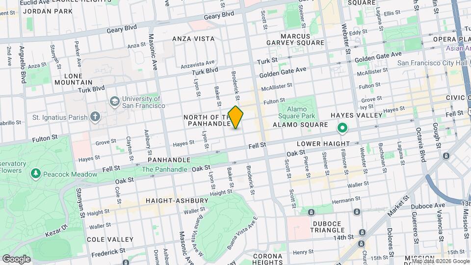 1444 Hayes St Map and Location Details