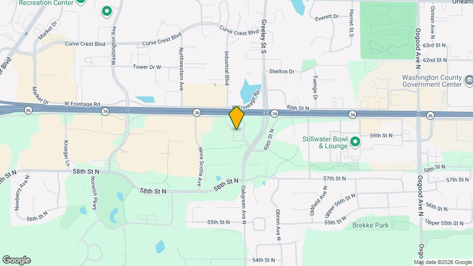 5948 Oakgreen Ave N Map and Location Details