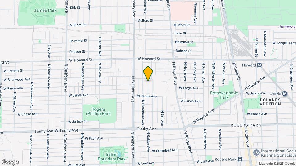 7443 N Claremont Ave Mapa y Detalles de la Ubicación