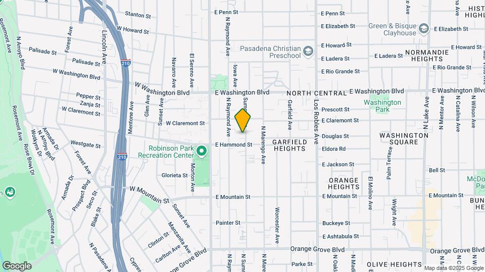 1161 N Summit Ave Mapa y Detalles de la Ubicación