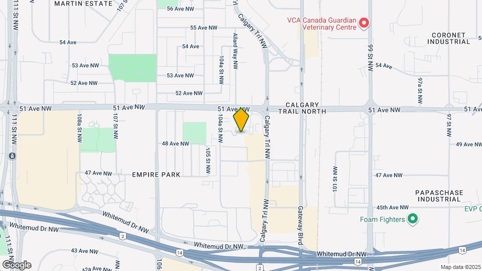 4835 104A St NW Map and Location Details