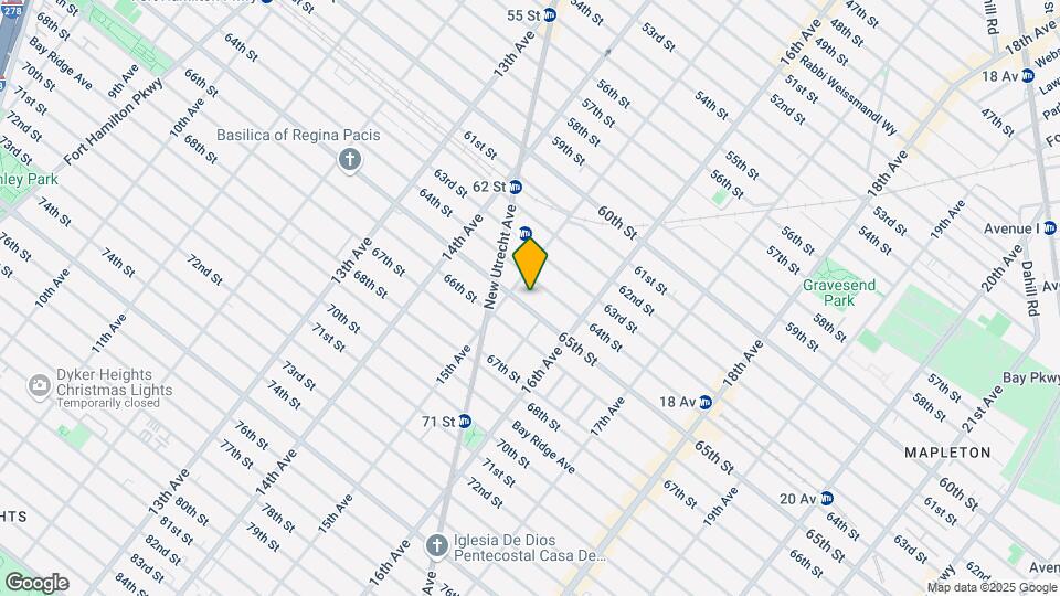 1523 65th St, Unit 2R Map and Location Details
