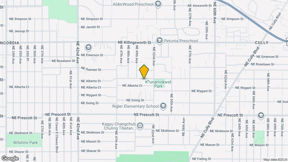 5020 NE Alberta St Map and Location Details