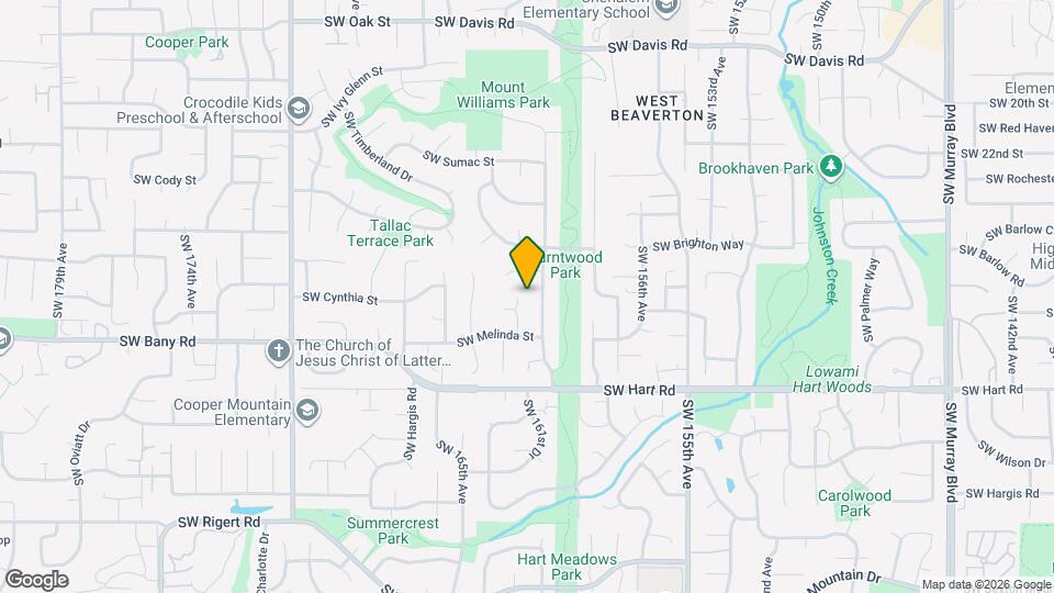 7158 Southwest 161st Terrace Map and Location Details
