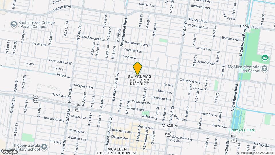 609 N 15th St Map and Location Details