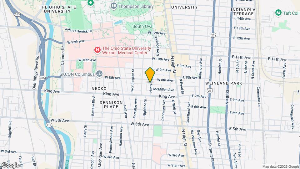 1447 Hunter Ave Map and Location Details