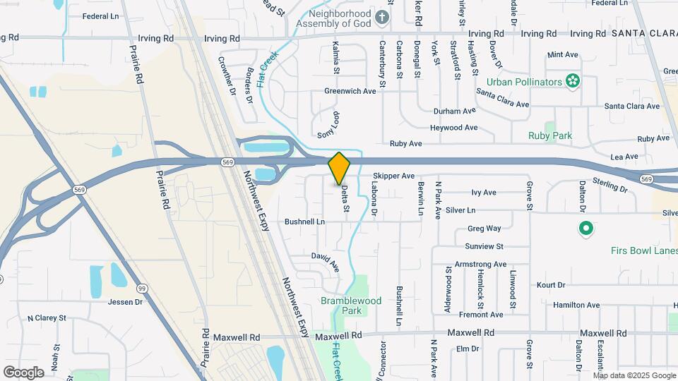 2134 Delta St Map and Location Details
