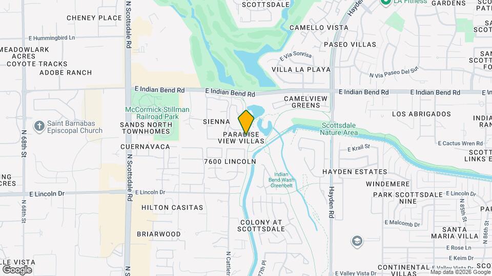 7639 E Indian Bend Rd Map and Location Details