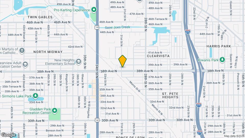 3047 38th Ave N Map and Location Details