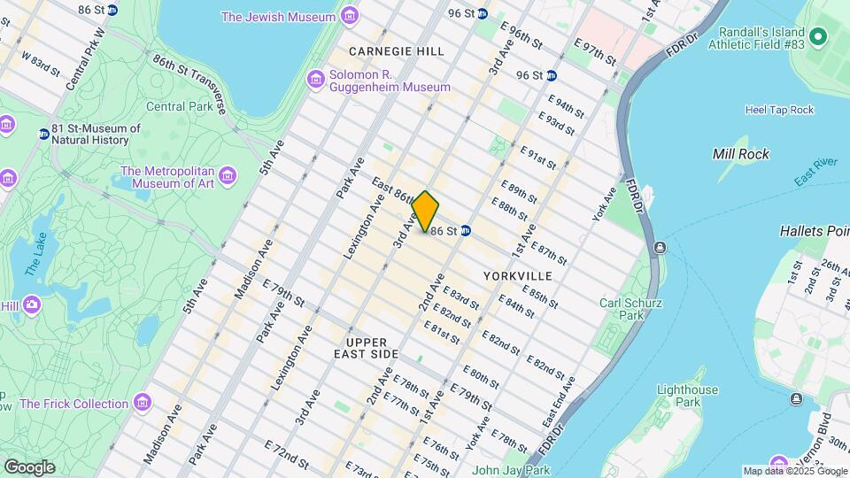 218 East 85th Street Map and Location Details