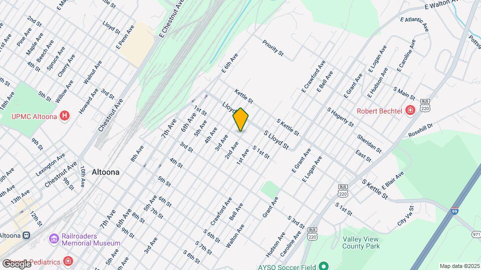 102 E 2nd Ave, Unit Rear Map and Location Details