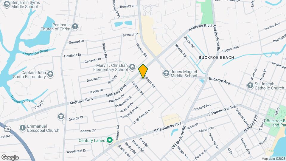 2010 Bancroft Dr Map and Location Details