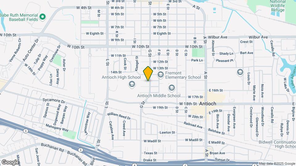 607 W 15th St Map and Location Details