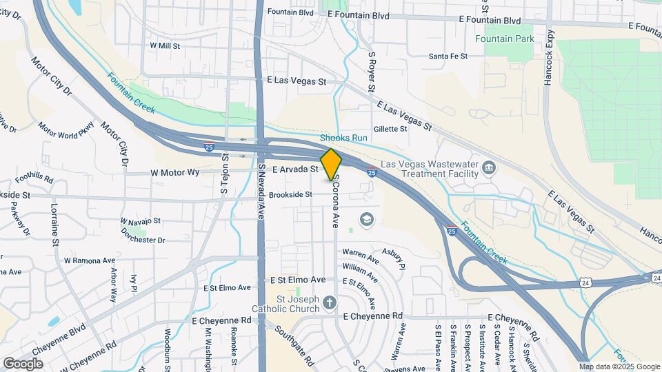1416 S Corona Ave Map and Location Details