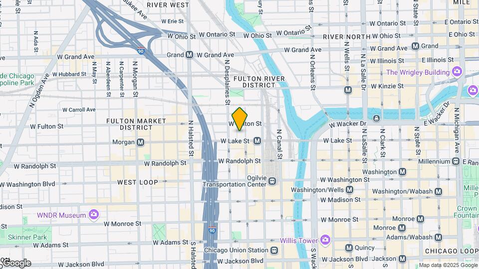 200 N Jefferson St, Unit 1907 Map and Location Details