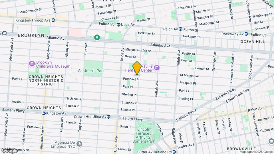 1453 Prospect Pl Mapa y Detalles de la Ubicación
