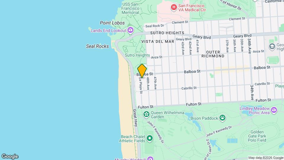 Ocean Beach Apartments Mapa y Detalles de la Ubicación
