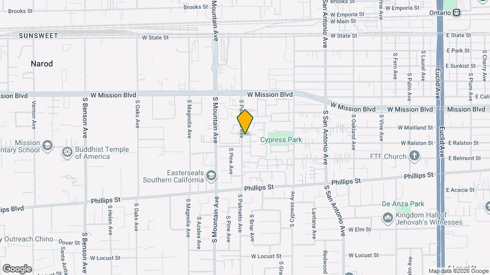 1031 S Palmetto Ave Map and Location Details