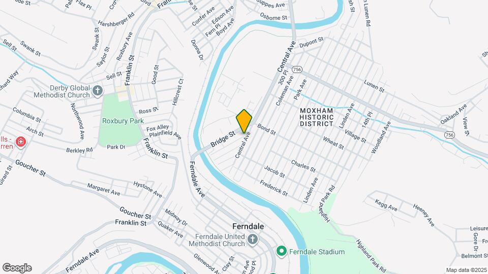 735 Central Ave Mapa y Detalles de la Ubicación