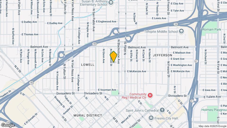 360 N Calaveras St Mapa y Detalles de la Ubicación