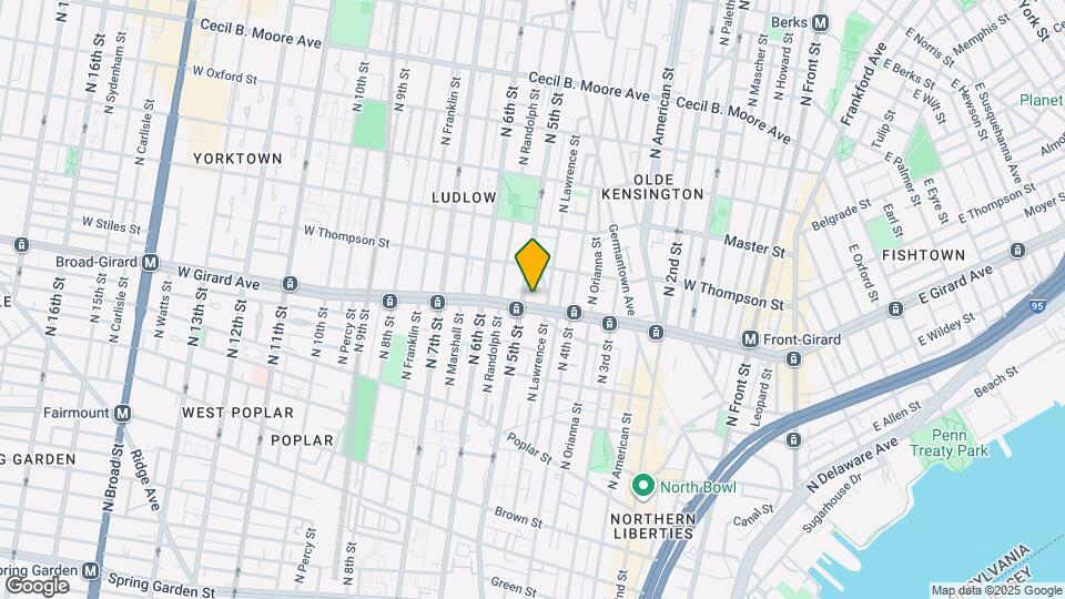 437 W Girard Ave Map and Location Details