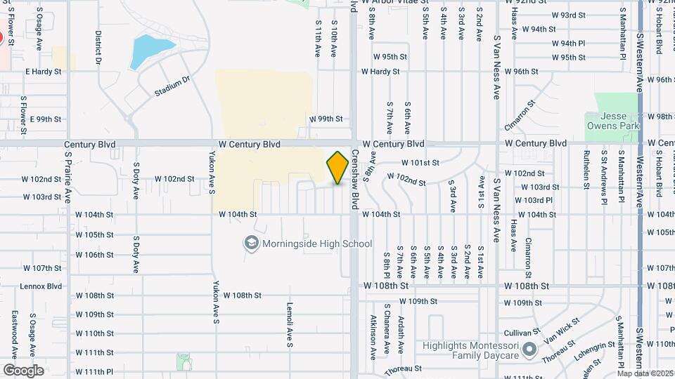 10214 S 10th Ave Map and Location Details