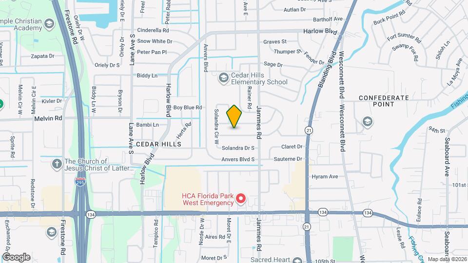 6511 Burgundy Rd S Map and Location Details