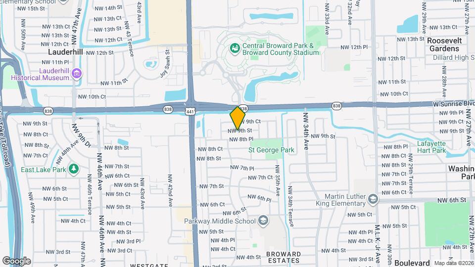 3740 NW 9th St Map and Location Details