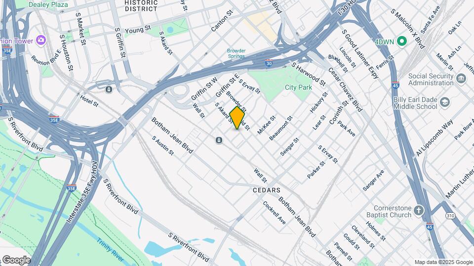 1515 S Akard St Map and Location Details
