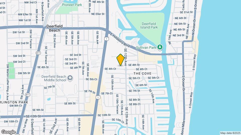1101 SE 4th Ct Map and Location Details