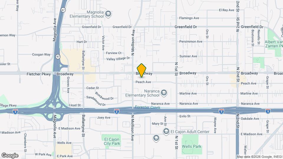 930 Peach Ave Map and Location Details