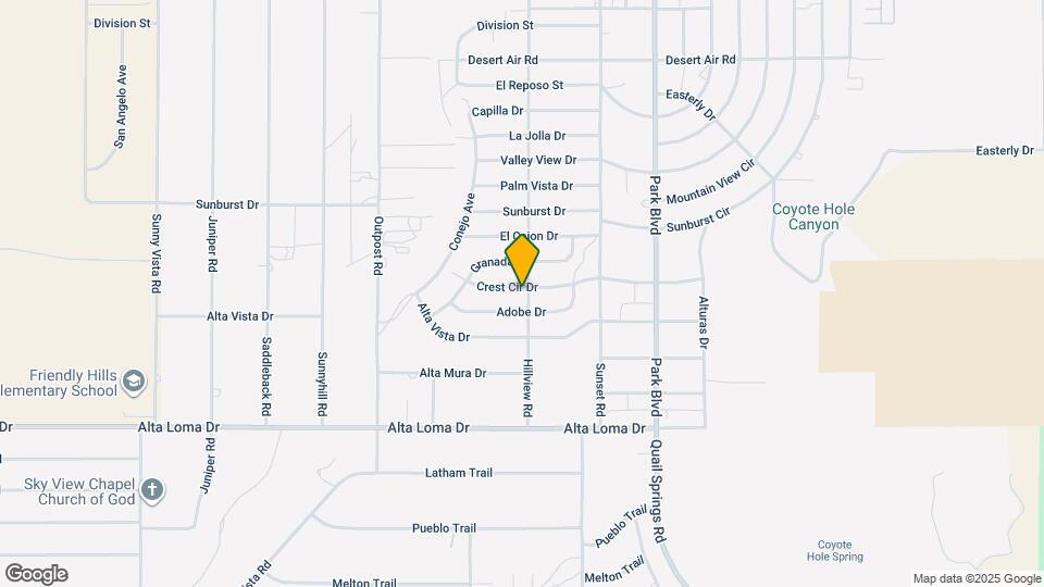 7084 Hillview Rd Map and Location Details
