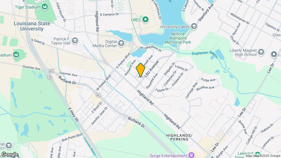 225 LSU Avenue Map and Location Details