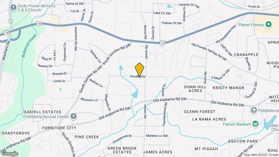 1533 Pendley Dr Mapa y Detalles de la Ubicación