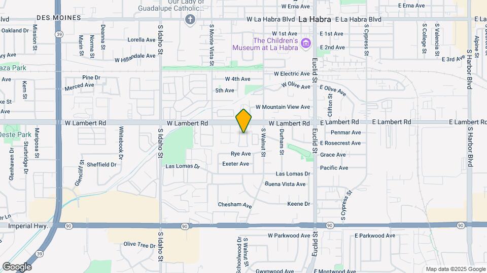 640 W Lambert Rd Map and Location Details
