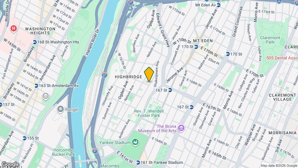 1175 Anderson Ave Mapa y Detalles de la Ubicación