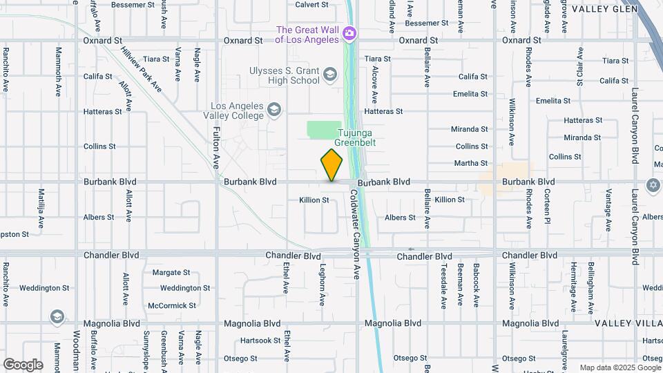 12940 Burbank Blvd Map and Location Details