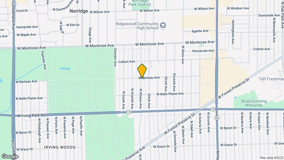 4153 N Ottawa Ave Mapa y Detalles de la Ubicación