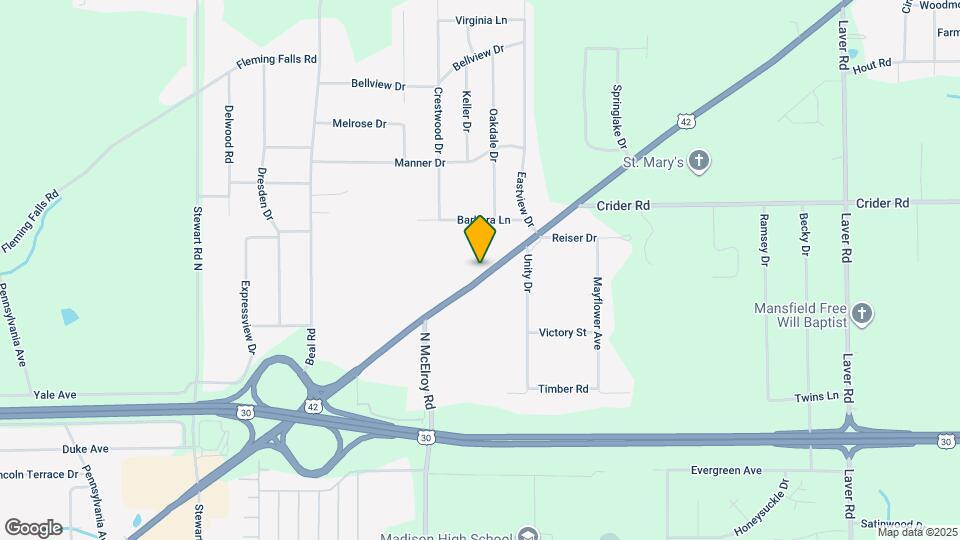 1419 Ashland Rd Mapa y Detalles de la Ubicación